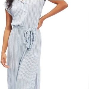 NEW Women's Billabong Striped Lovely Always Maxi Dress Blue/White Size XS